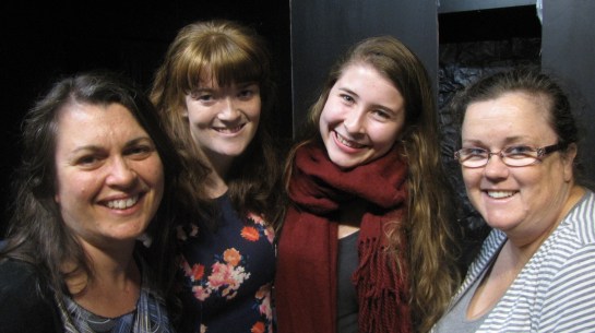 Louisa Raft, Jenn Jackson, Rebecca Ellis (writer) and Bernadette Le Mesurier in 